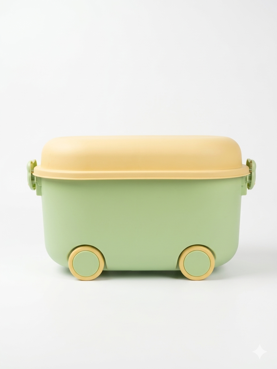 Vendly's Polypropylene Rolling Storage Container Box - 25 Litre Large capacity