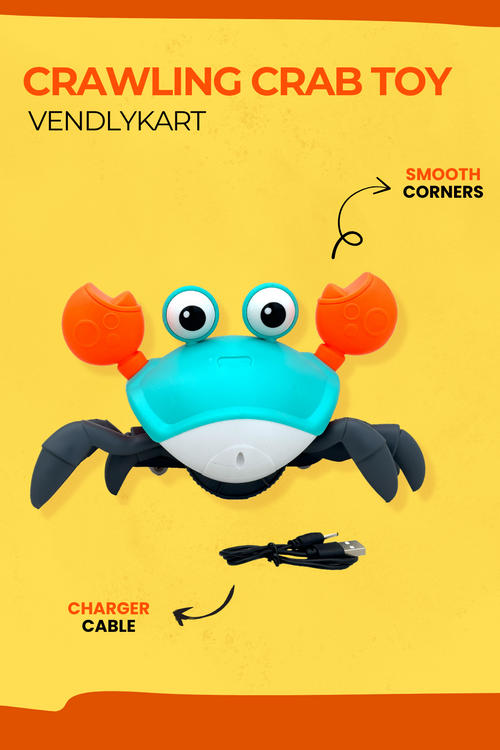 Crawling Crab Toy with Smart Sensor | Moving Toy for Toddlers