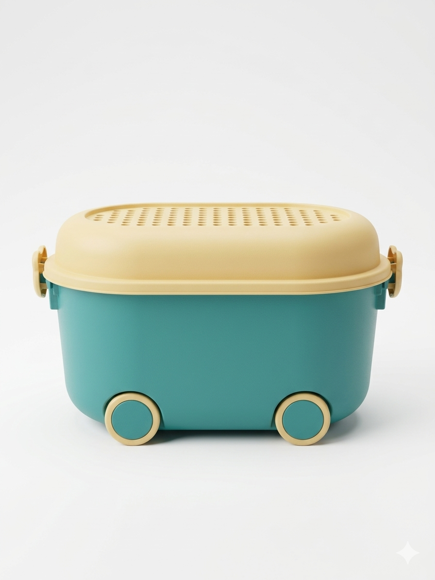 Vendly's Polypropylene Rolling Storage Container Box - 25 Litre Large capacity