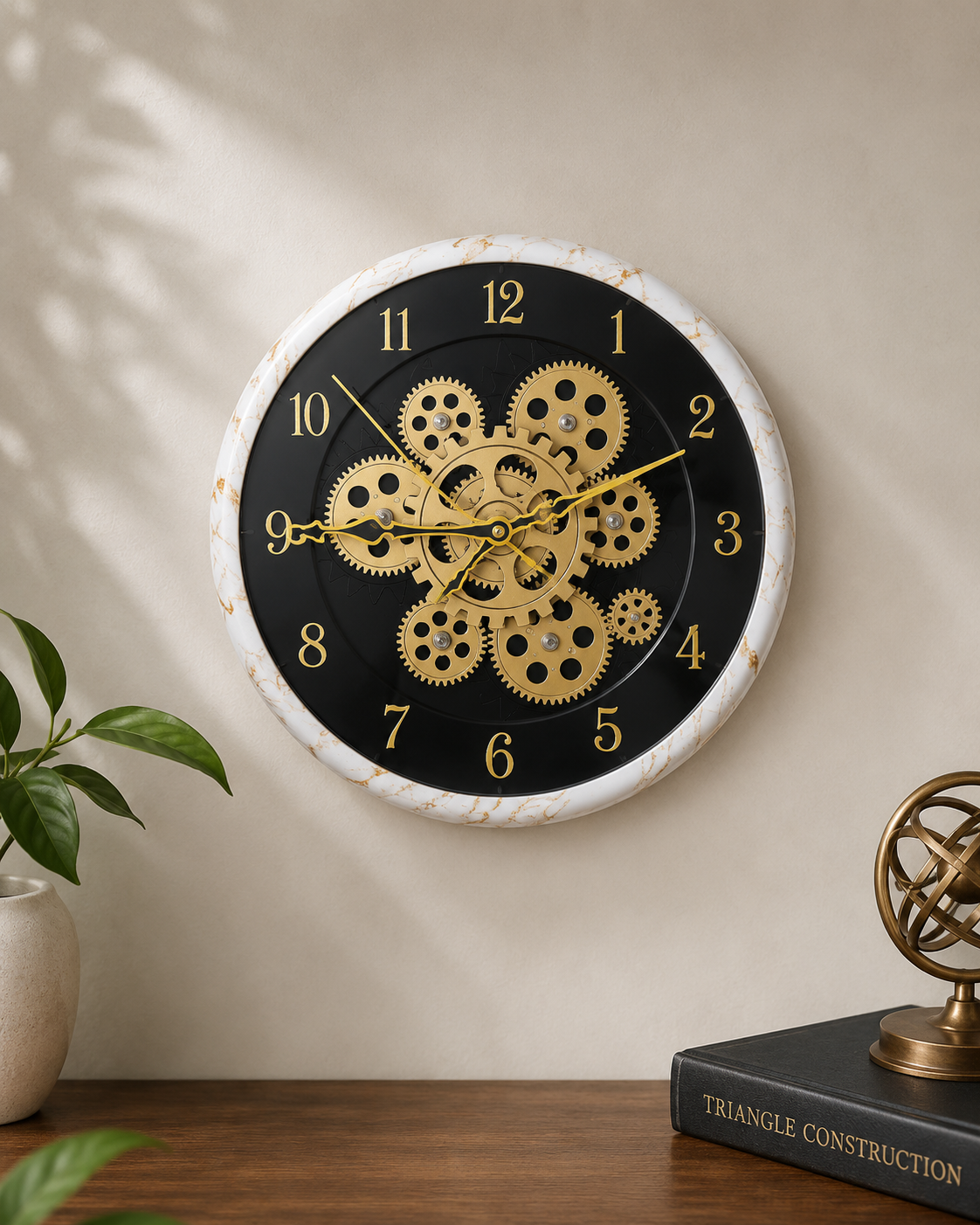 Vendly's Aesthetic Gear Clock | 14 Inches