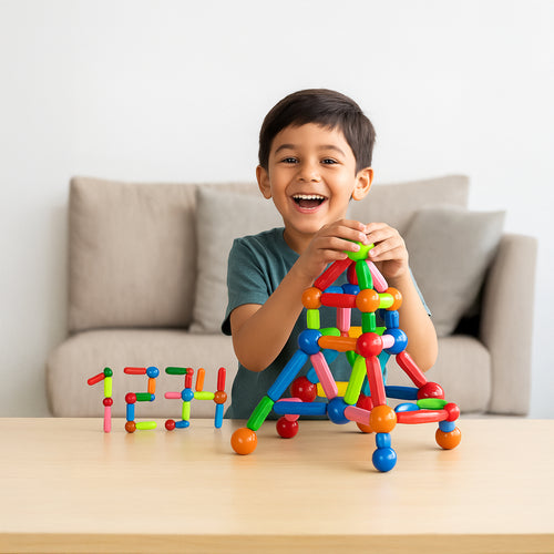 36Pcs Magnetic Sticks & Crawling Crab Toy Combo