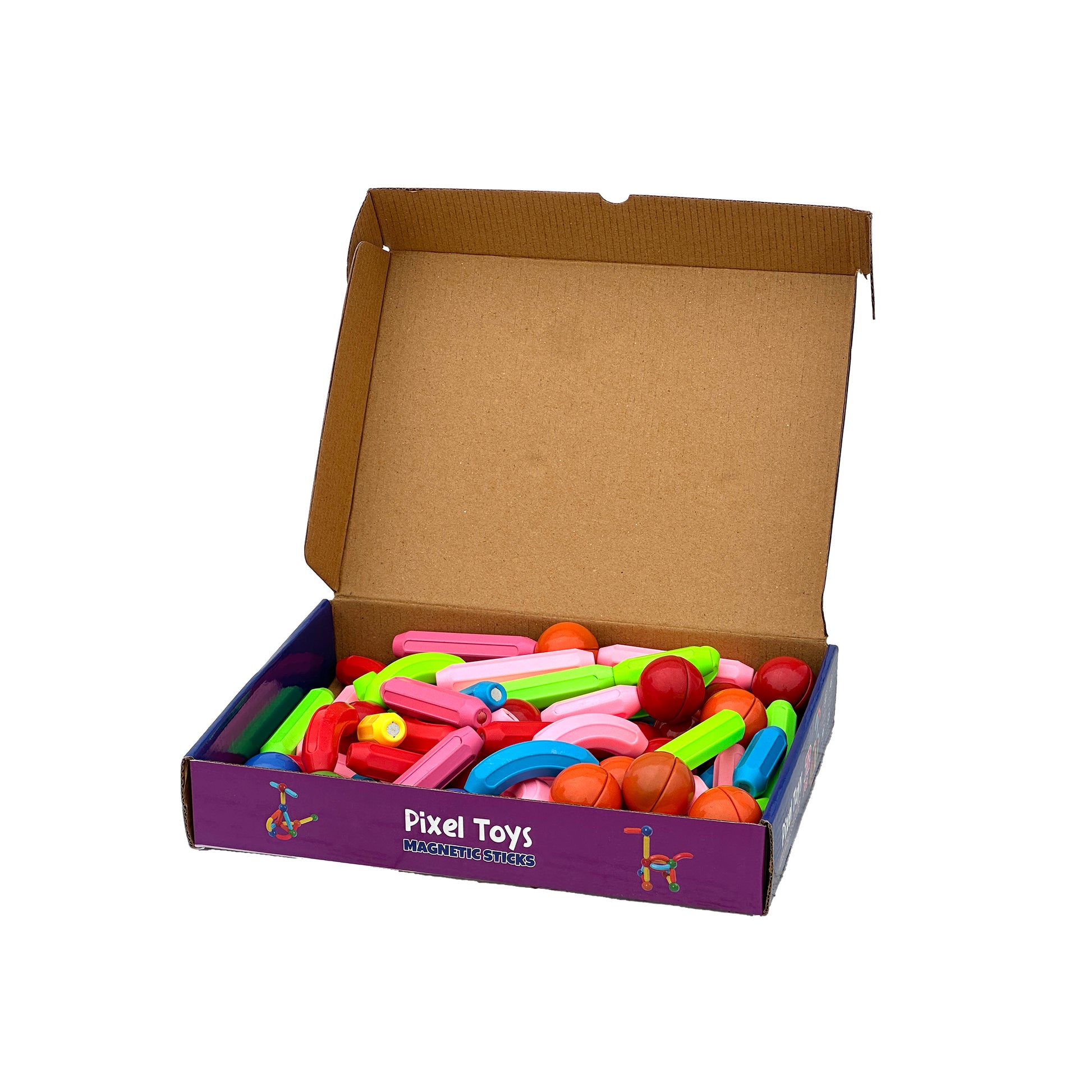 72-Piece Magnetic Building Blocks – Educational STEM Toy for Kids