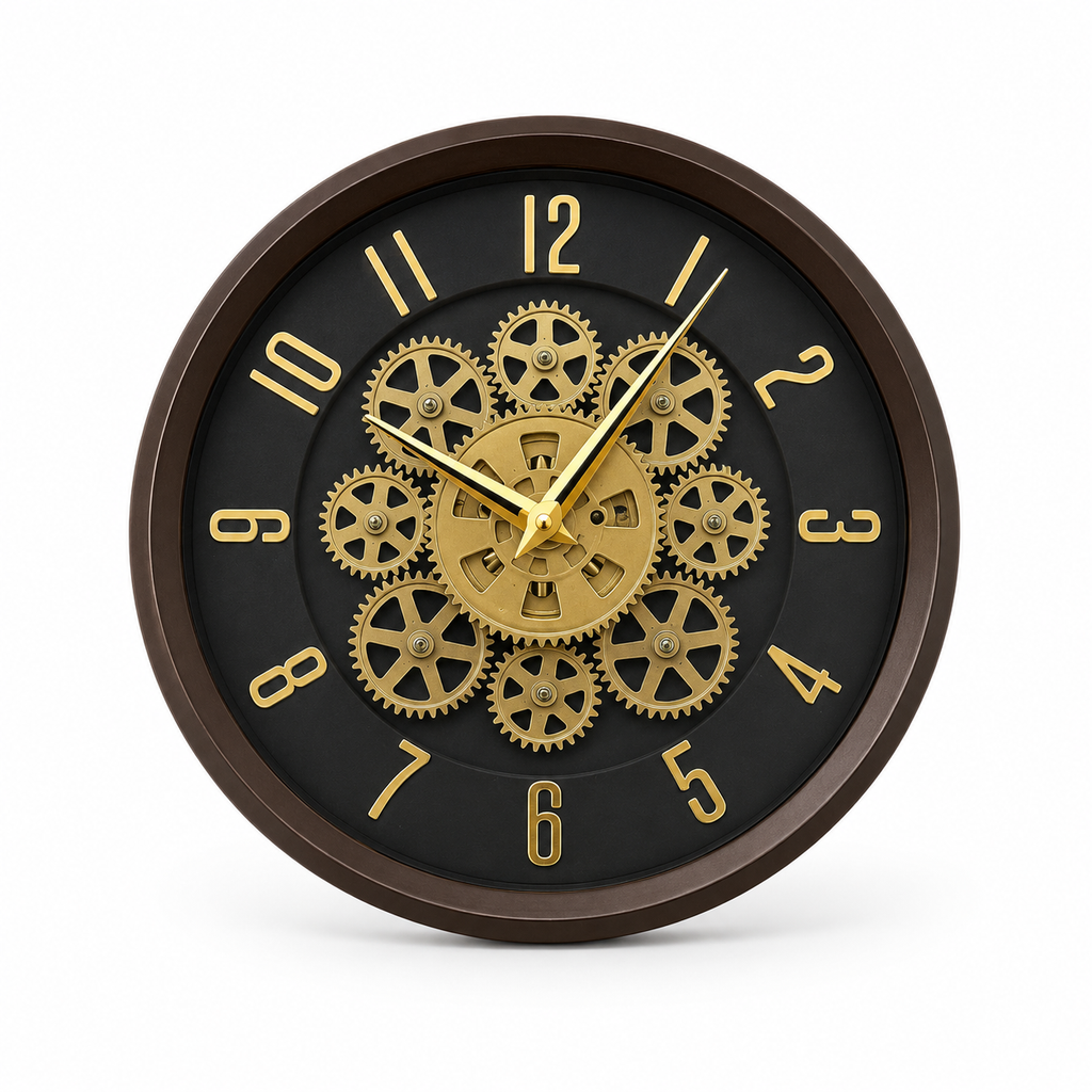 Vendly's Aesthetic Gear Clock | 12 Inches