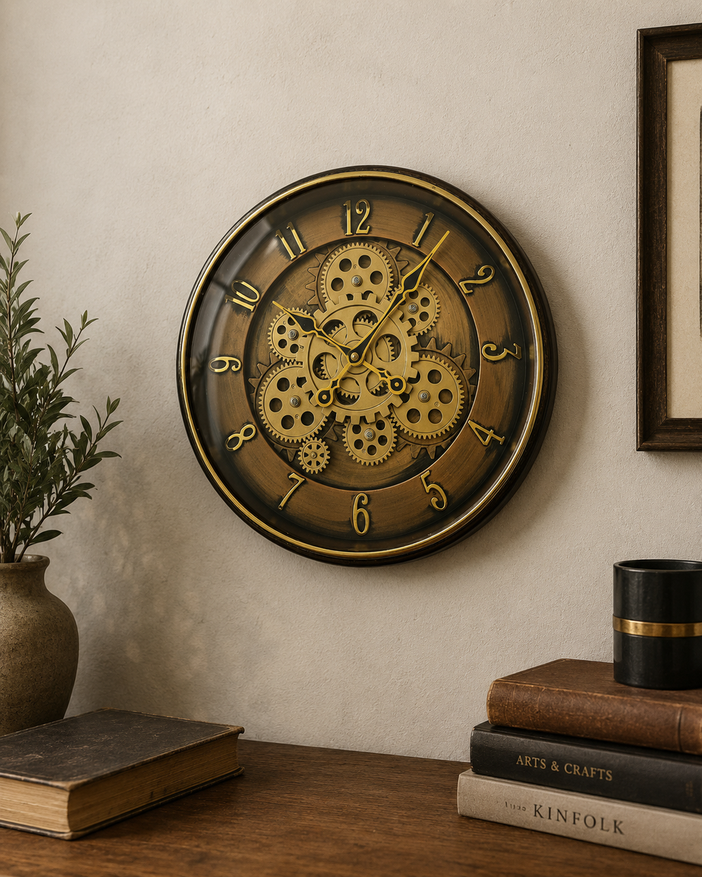 Vendly's Aesthetic Gear Clock | 14 Inches