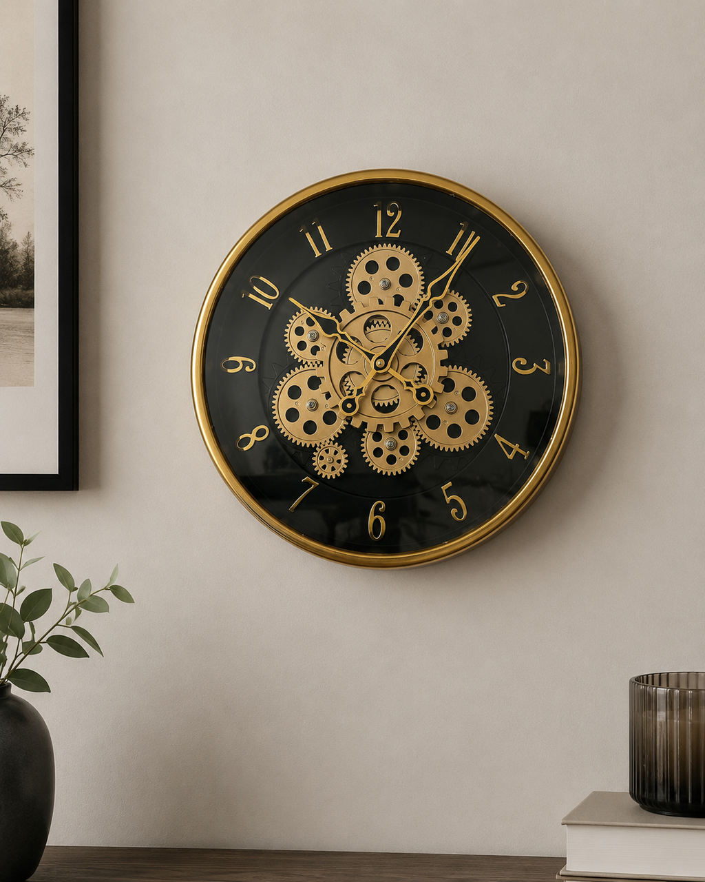 Vendly's Aesthetic Gear Clock | 14 Inches