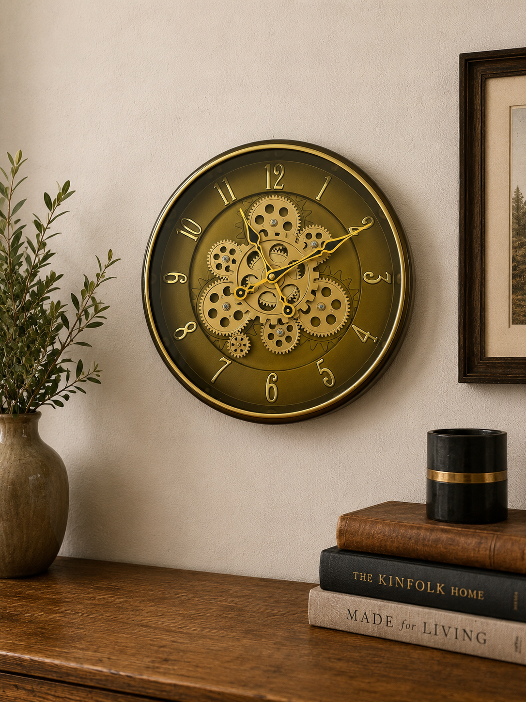 Vendly's Aesthetic Gear Clock | 14 Inches