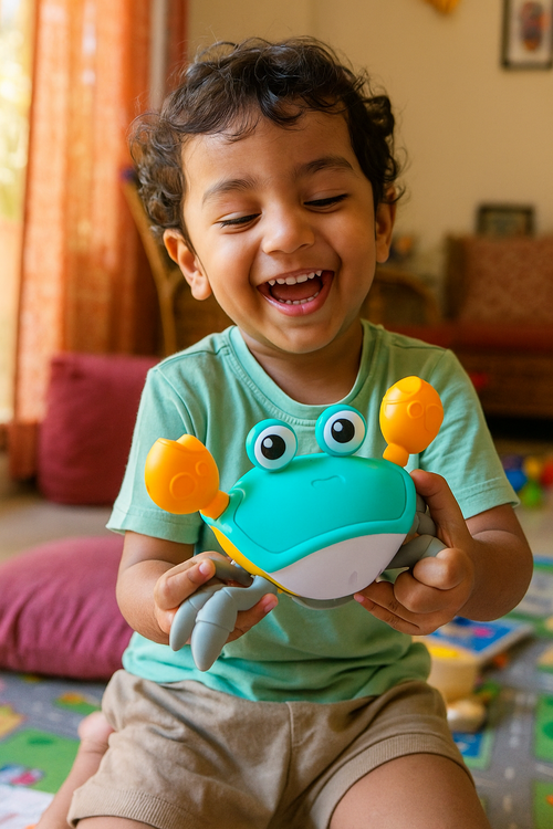 Crawling Crab Toy with Smart Sensor | Moving Toy for Toddlers