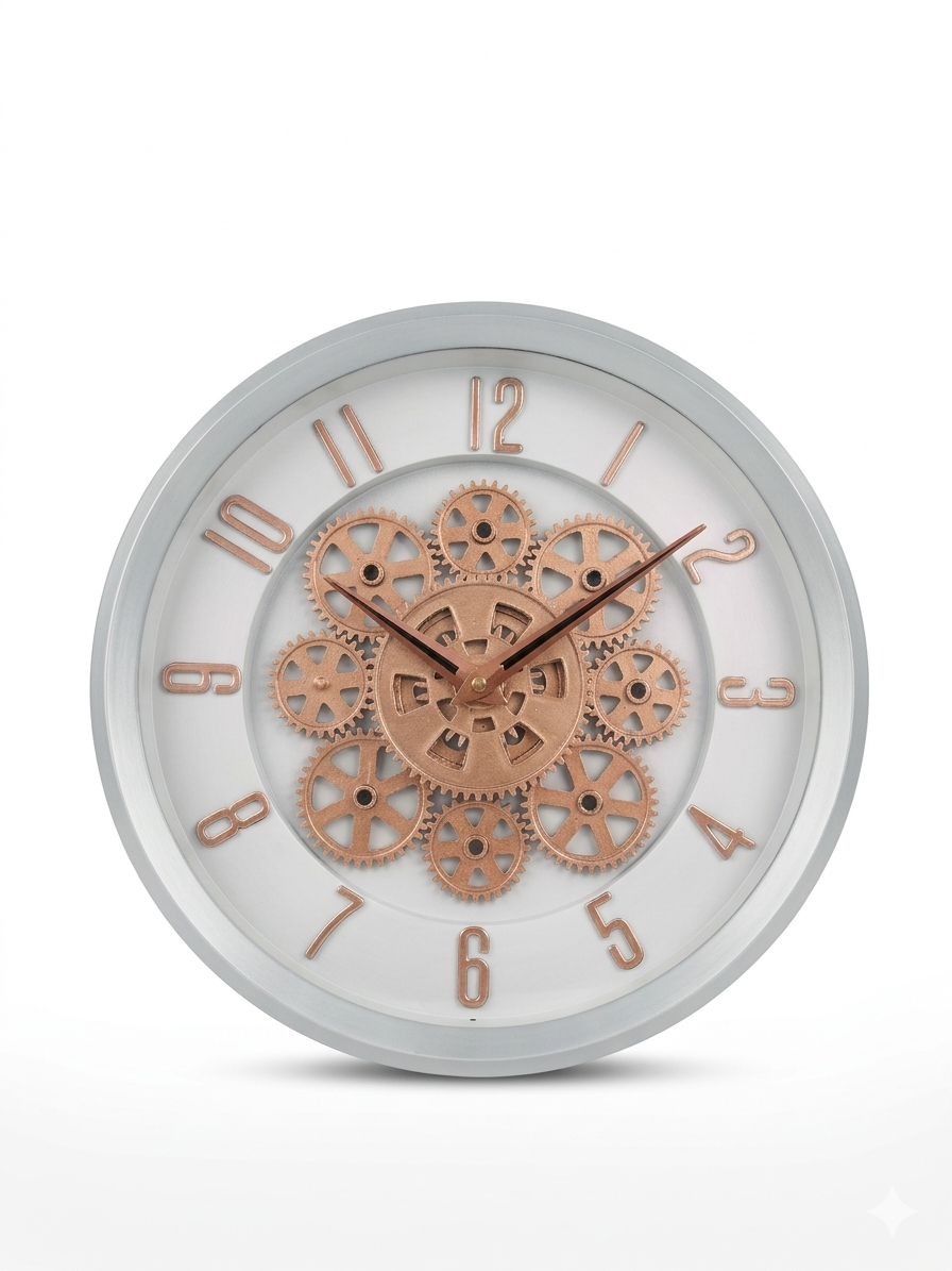 Vendly's Aesthetic Gear Clock | 12 Inches