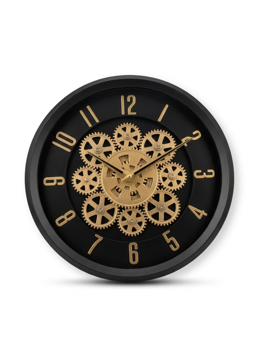 Vendly's Aesthetic Gear Clock | 12 Inches