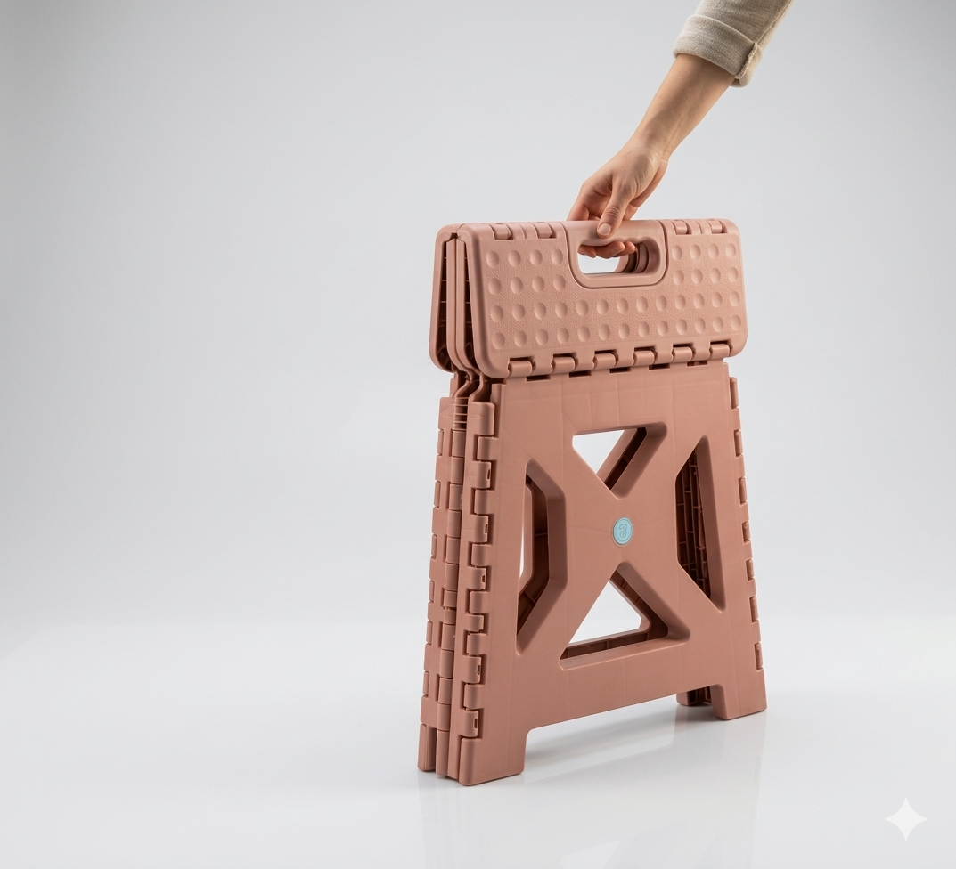 Vendly's Small Folding Step Stool – Super Strong Foldable Stool for Adults & Kids