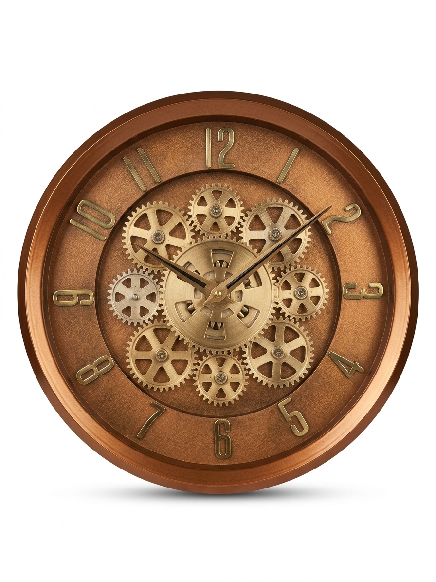 Vendly's Aesthetic Gear Clock | 12 Inches