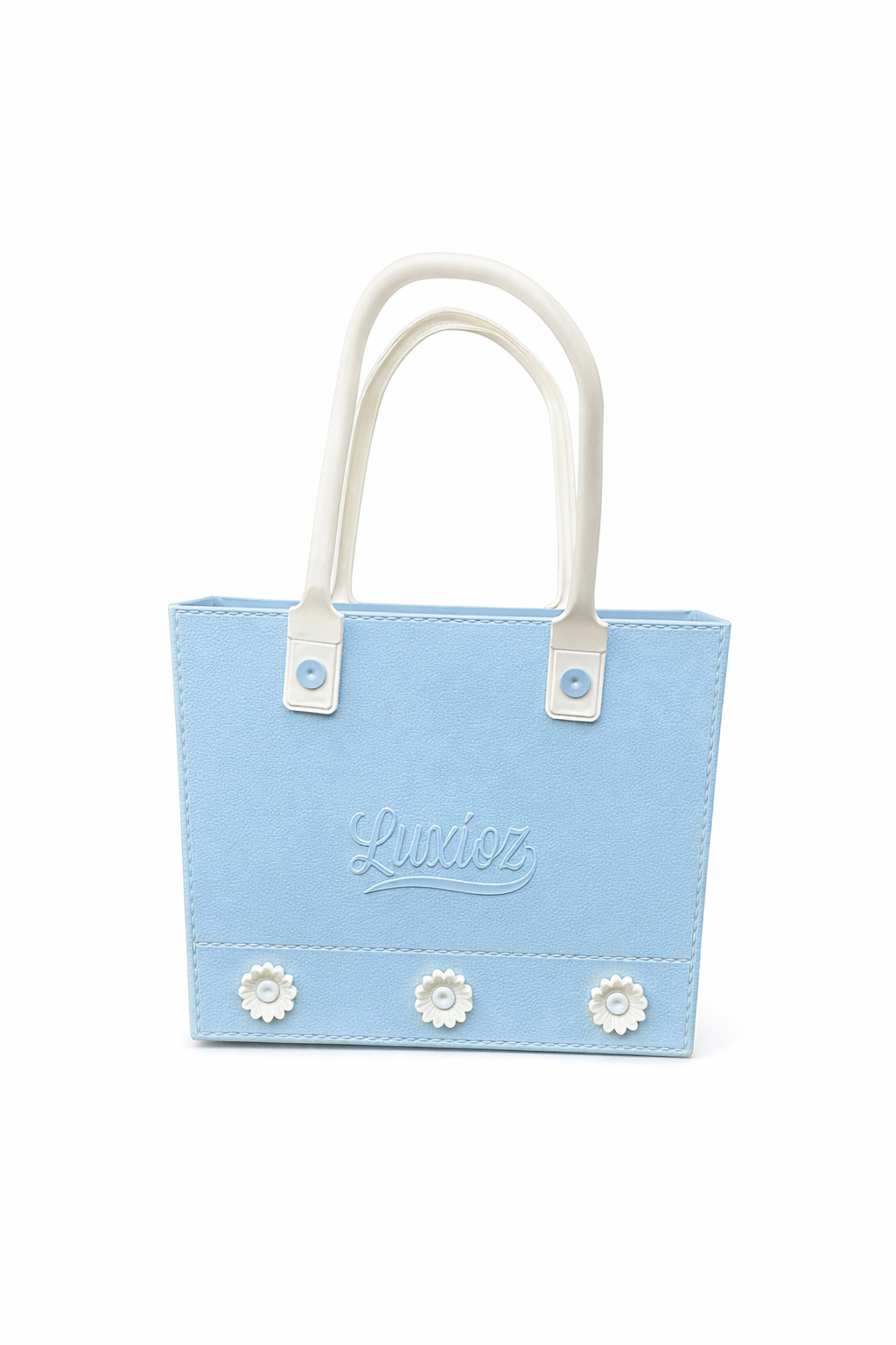 Vendly Floral Designed Multi-Purpose Waterproof Plastic Tote Bag with Handles | Lightweight Beach, Shopping & Storage Organizer