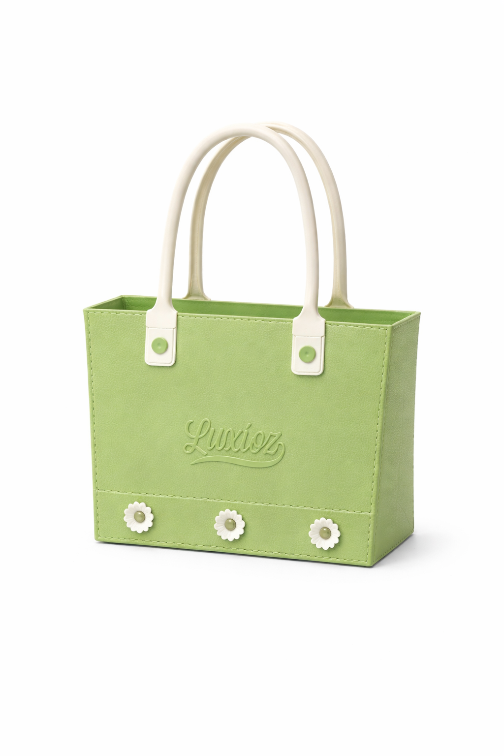 Vendly Floral Designed Multi-Purpose Waterproof Plastic Tote Bag with Handles | Lightweight Beach, Shopping & Storage Organizer