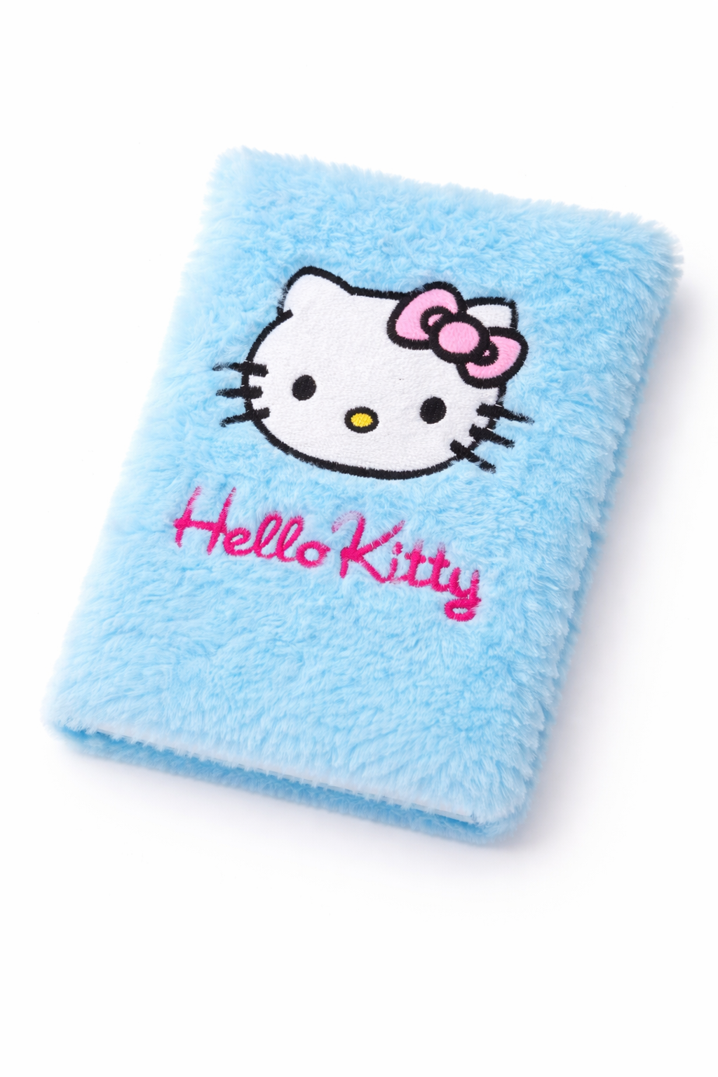 Vendly's Blue & Pink  kitty Plush Notebook – Magical Soft Plush Fluffy Fur Cover Cute Diary, Stylish Journal & Girls Gift Idea