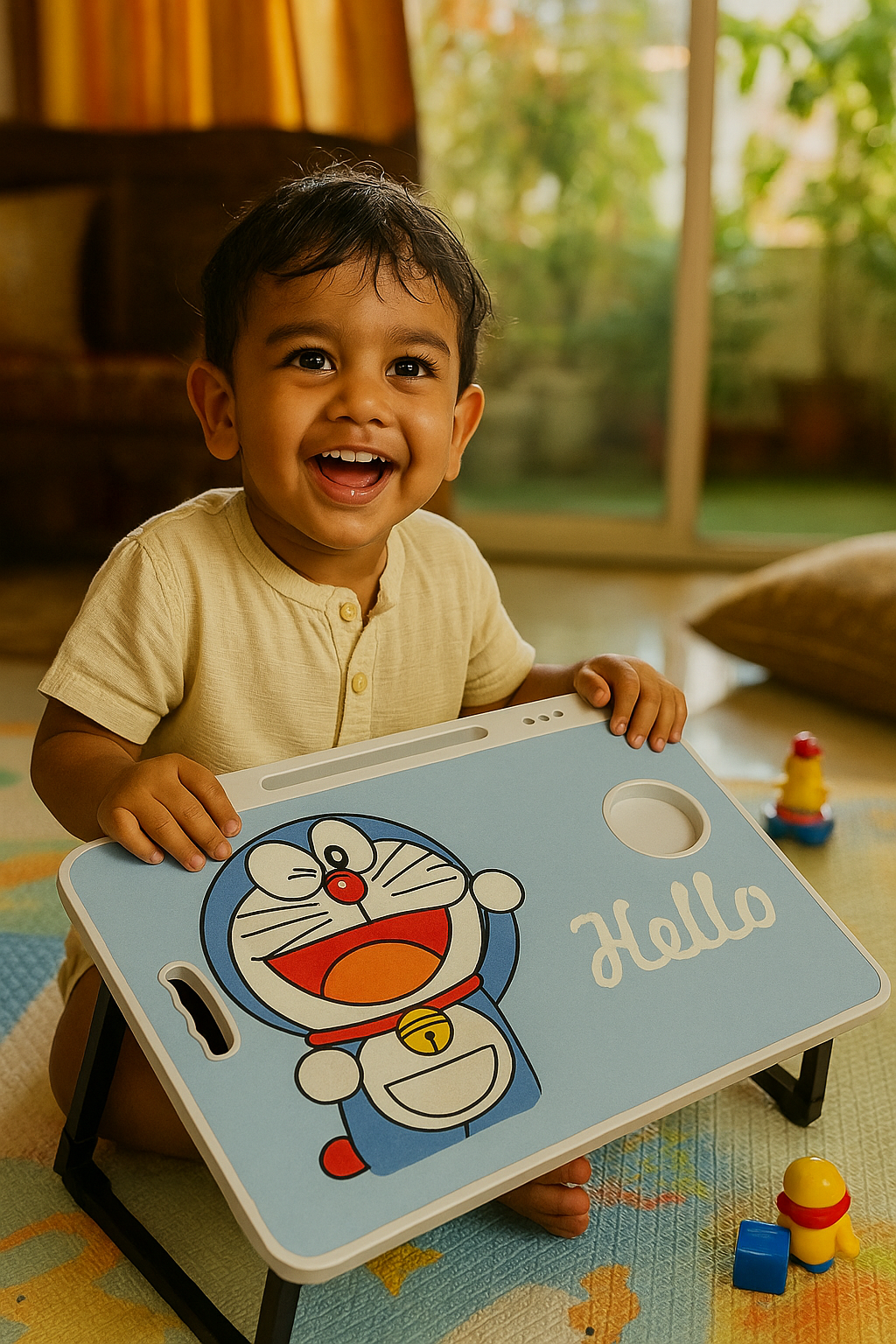 Doremon Foldable Table Desk for Kids | Study & Laptop Table