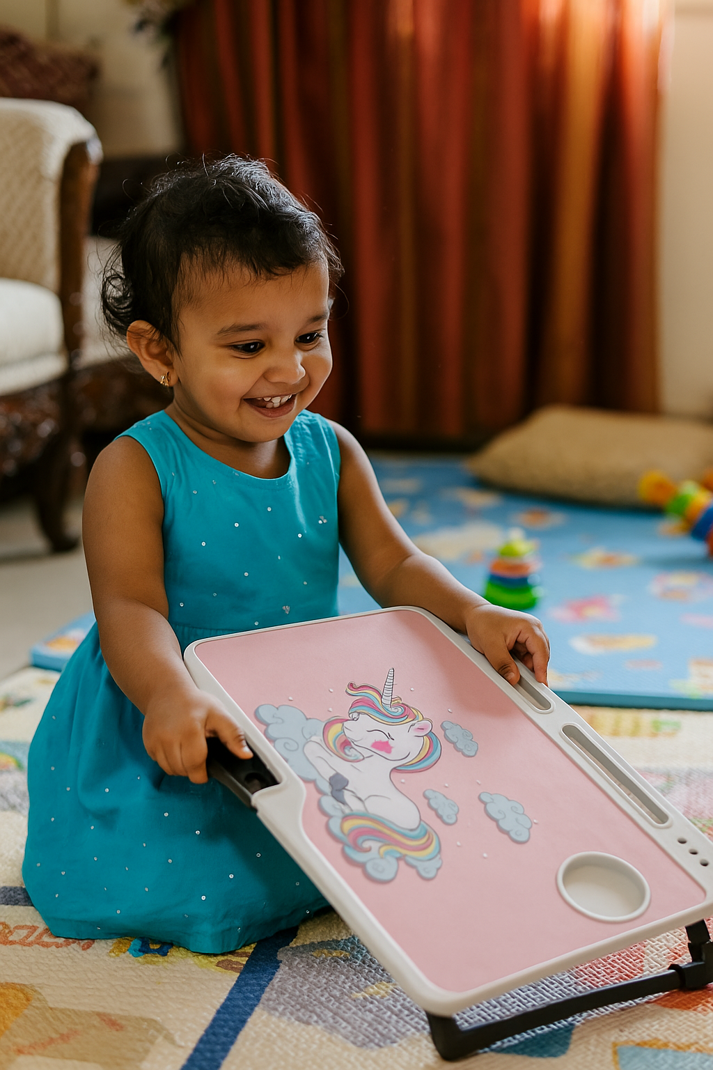 Unicorn Table Desk for Kids – Foldable & Fun Study Table