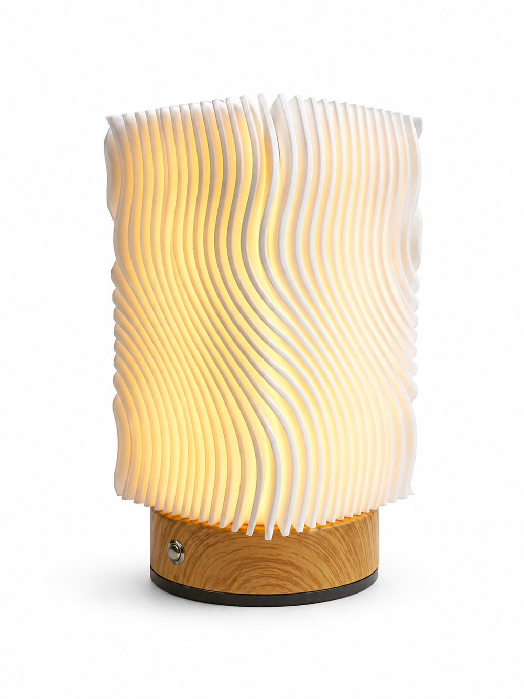 vendly's wavey box textured night lamp
