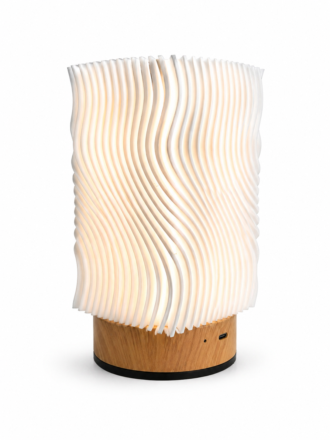 vendly's wavey box textured night lamp