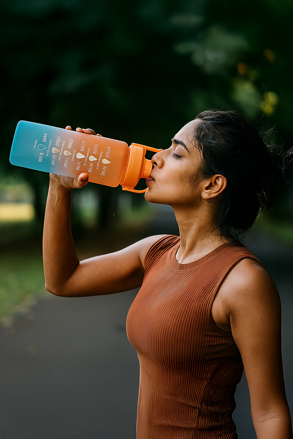 3 Motivational Water Bottles Set – Time Marker & Quotes